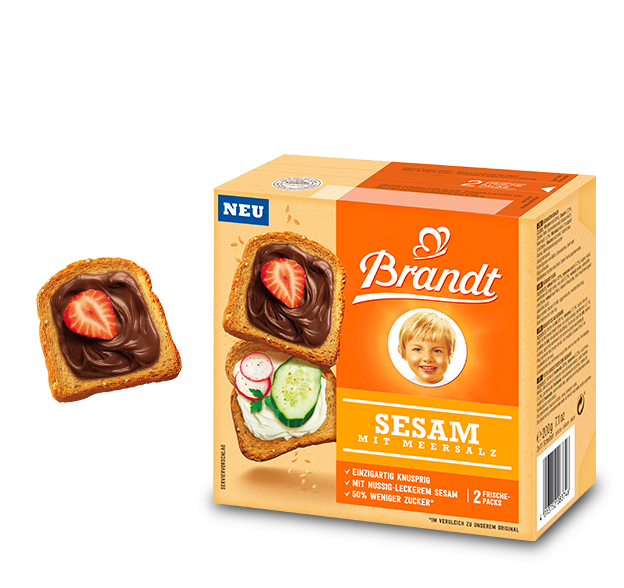 Brandt Sesam Zwieback mit Meersalz